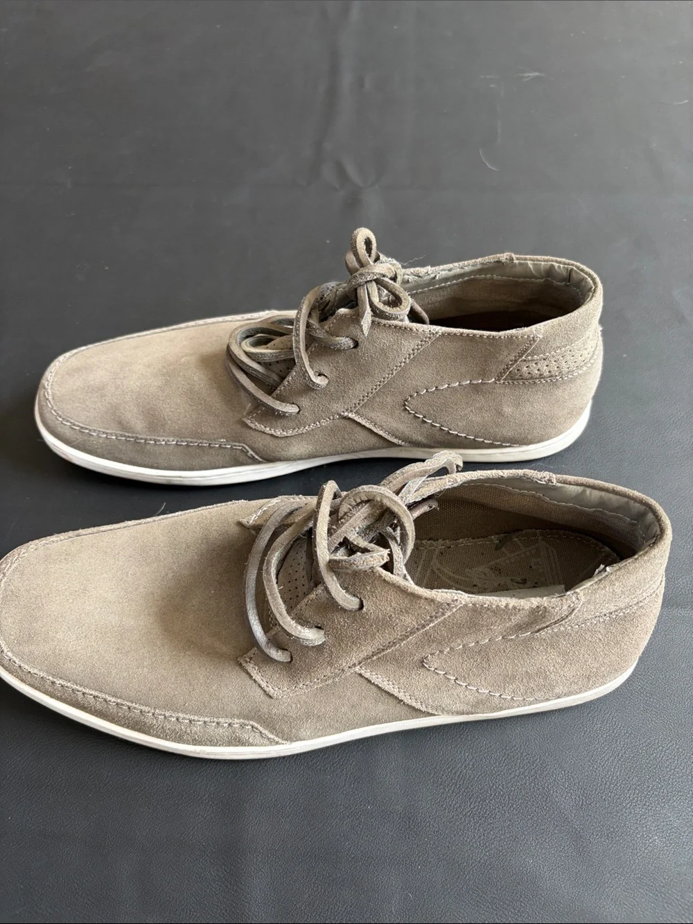 Steve Madden Francoo Taupe Suede Lace Up Casual Shoes Men’s Size 10